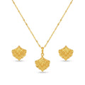 18K Real Gold Peacock Necklace And Earring Set - ad collection - Embellish Gold
