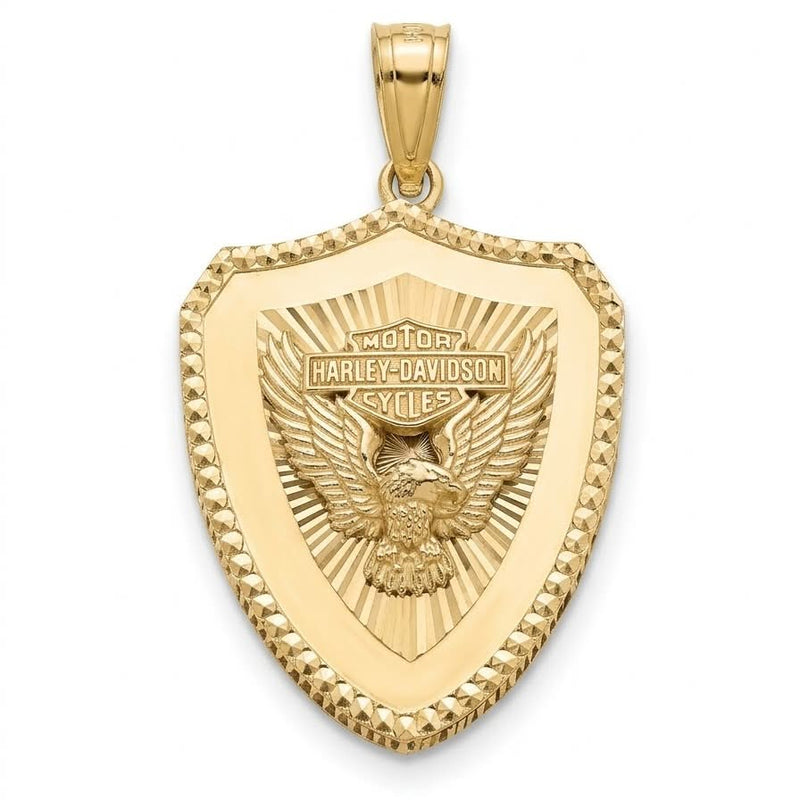 18k Gold Harley Inspired Pendant - Pendants - Embellish Gold Jewelry & Diamond