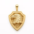 18k Gold Eagle Inspired Pendant - 18k Gold Pendant - Embellish Gold Jewelry & Diamond