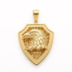 18k Gold Eagle Inspired Pendant - 18k Gold Pendant - Embellish Gold Jewelry & Diamond