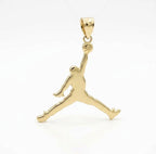 18k Gold Jordan Inspired Pendant - 18k Gold Pendant - Embellish Gold Jewelry & Diamond