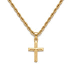 18k Gold Cross Inspired Necklace - 18k Gold Necklace - Embellish Gold Jewelry & Diamond