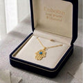 18k Gold Hamsa Inspired Necklace - 18k Gold Necklace - Embellish Gold Jewelry & Diamond
