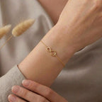 18K Gold Nail Infinity Bracelet - ad collection - Embellish Gold Jewelry & Diamond