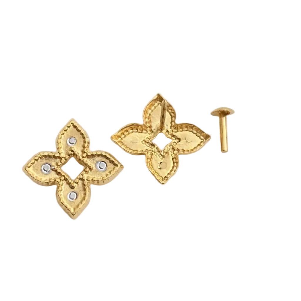 18k Gold Shuriken Inspired Jewelry Set - Best Seller - Embellish Gold Jewelry & Diamond