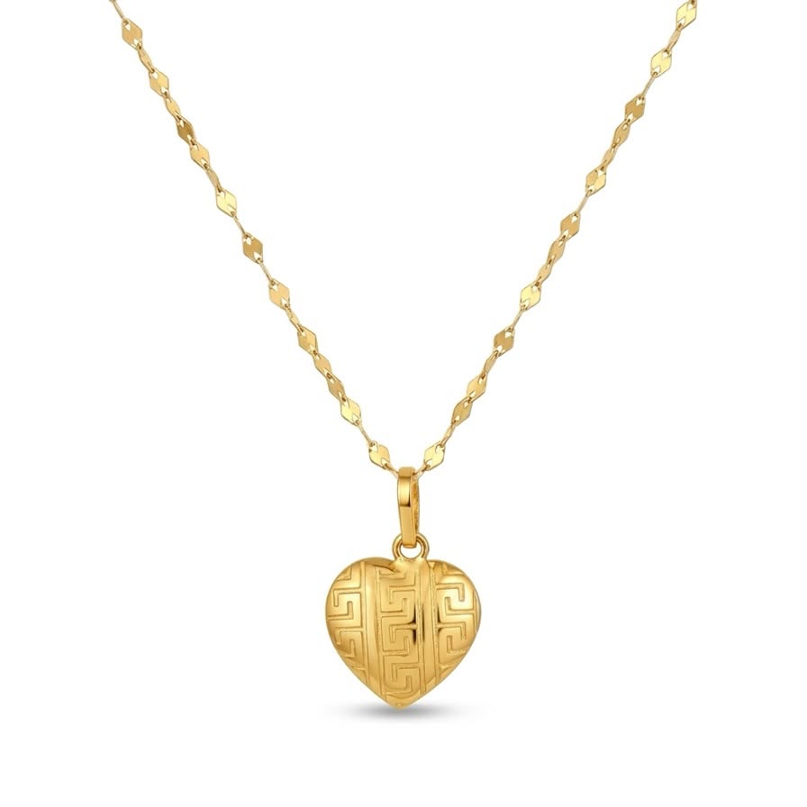 18k Gold VS Heart Jewelry Set - Best Seller - Embellish Gold Jewelry & Diamond