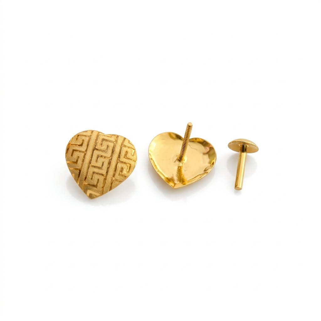 18k Gold VS Heart Jewelry Set - Best Seller - Embellish Gold Jewelry & Diamond