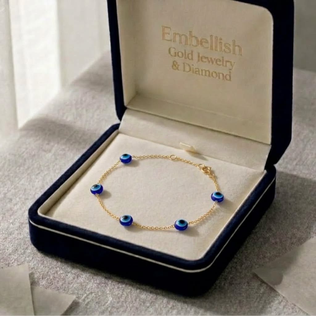 18k Gold Evil Eye Set Bundle Offer - Festive Collection - Embellish Gold Jewelry & Diamond