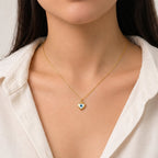 18k Gold Heart Evil Eye Set Bundle Offer - Festive Collection - Embellish Gold Jewelry & Diamond
