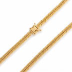 18K Real Gold Triple Lock Japan Chain - 18k Gold Chain - Embellish Gold Jewelry & Diamond