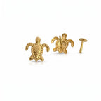 18K Real Gold Turtle Necklace And Earring Set - Best Seller - Embellish Gold