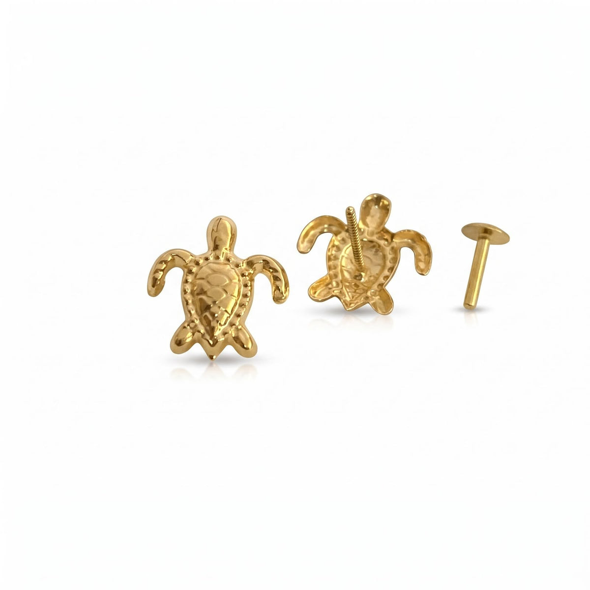 18K Real Gold Turtle Necklace And Earring Set - Best Seller - Embellish Gold