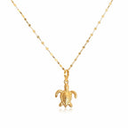 18K Real Gold Turtle Necklace And Earring Set - Best Seller - Embellish Gold