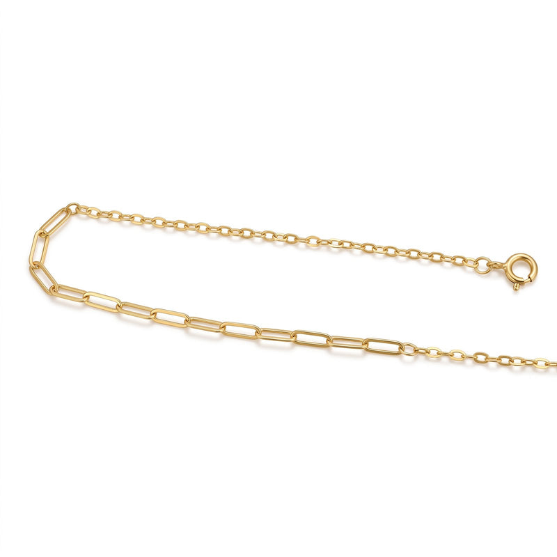 18k Gold Real Link Clip Bracelet - Gold Bracelets - Embellish Gold Jewelry & Diamond