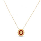 18k Gold Colored Versace Necklace - 18k Gold Necklace - Embellish Gold Jewelry & Diamond