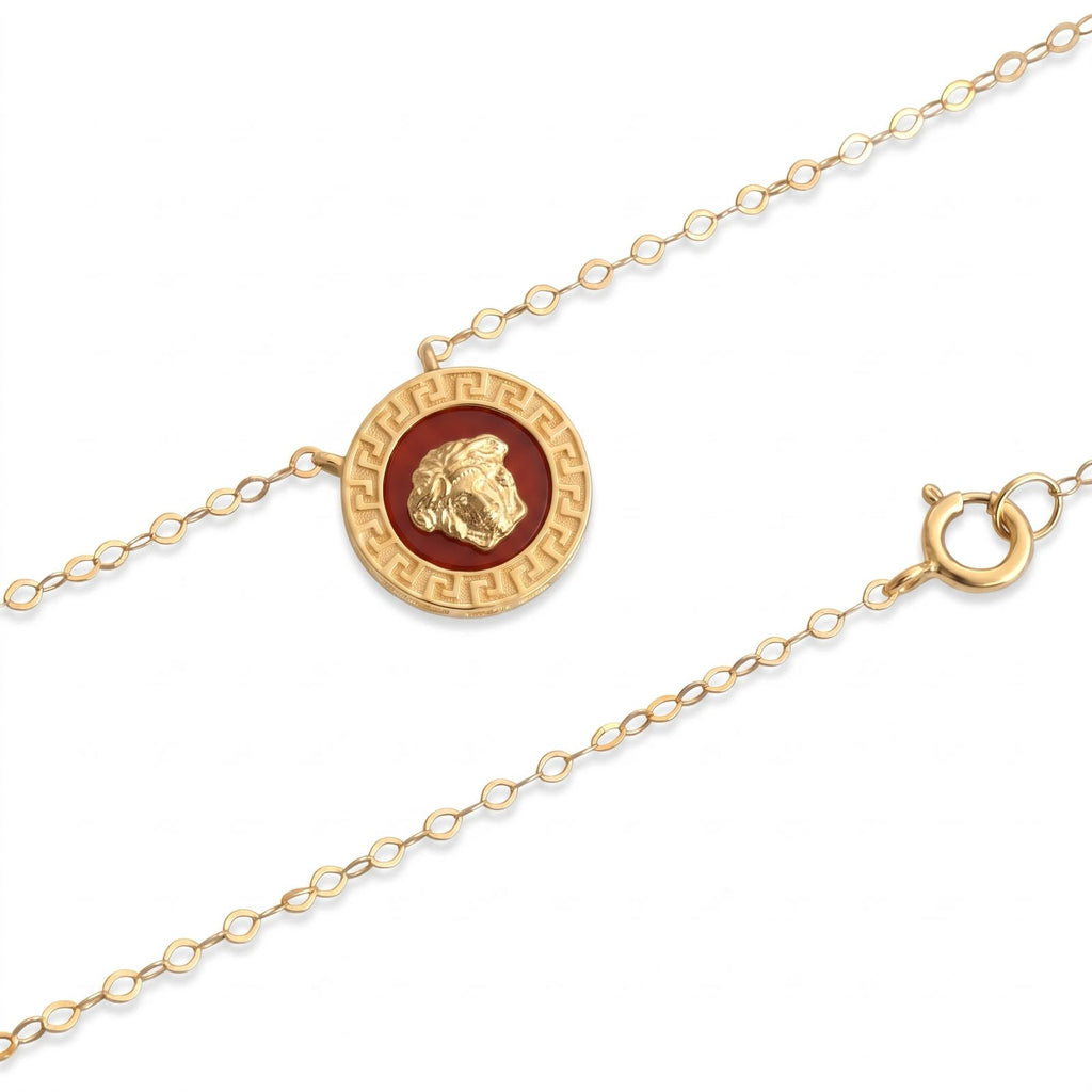 18k Gold Colored Versace Necklace - 18k Gold Necklace - Embellish Gold Jewelry & Diamond