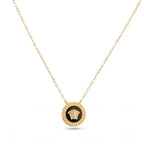 18k Gold Colored Versace Necklace - 18k Gold Necklace - Embellish Gold Jewelry & Diamond