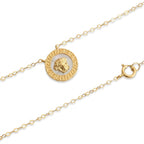 18k Gold Colored Versace Necklace - 18k Gold Necklace - Embellish Gold Jewelry & Diamond