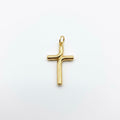 18k Gold Cross Inspired Pendant - 18k Gold Pendant - Embellish Gold Jewelry & Diamond