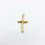 18k Gold Cross Inspired Pendant - 18k Gold Pendant - Embellish Gold Jewelry & Diamond
