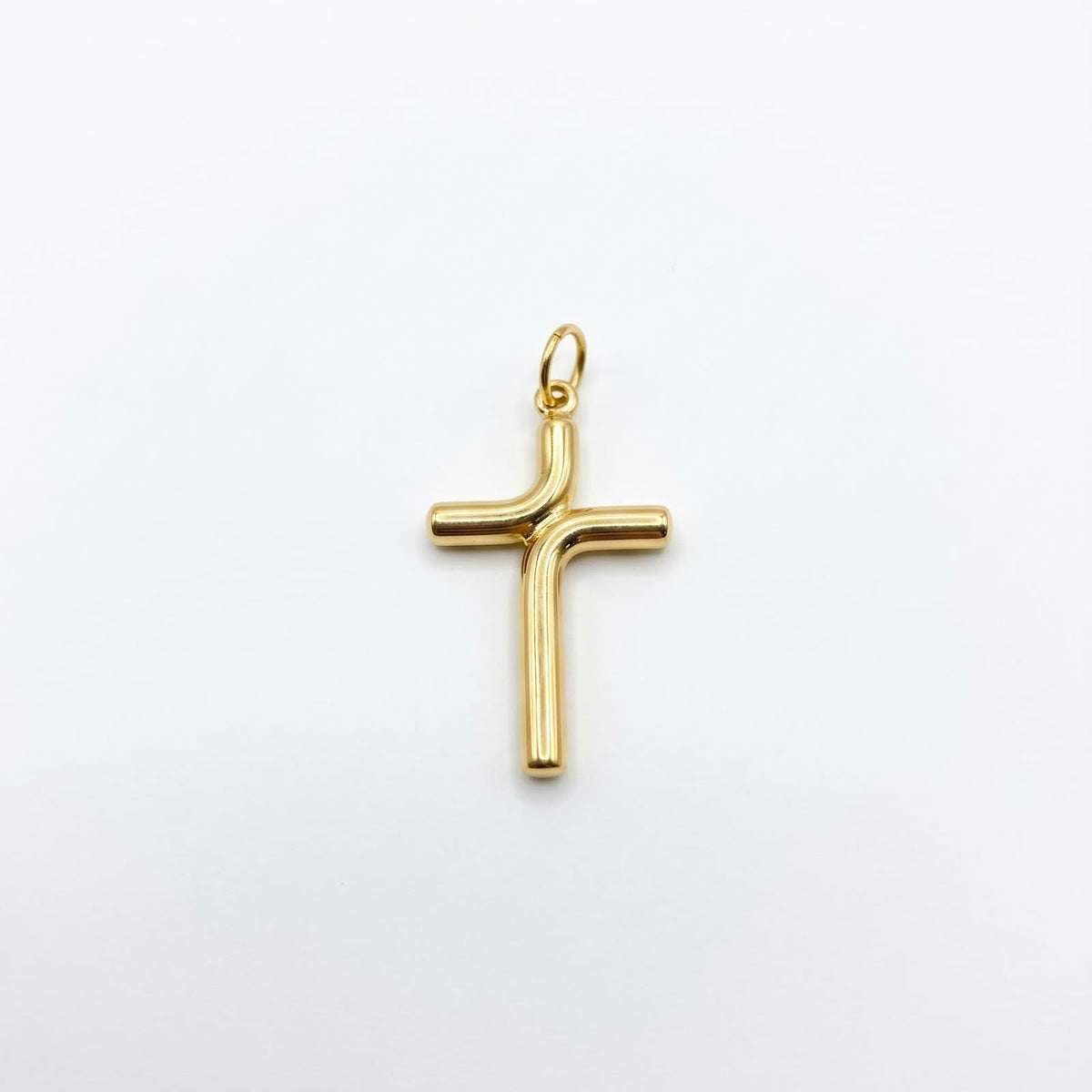 18k Gold Cross Inspired Pendant - 18k Gold Pendant - Embellish Gold Jewelry & Diamond