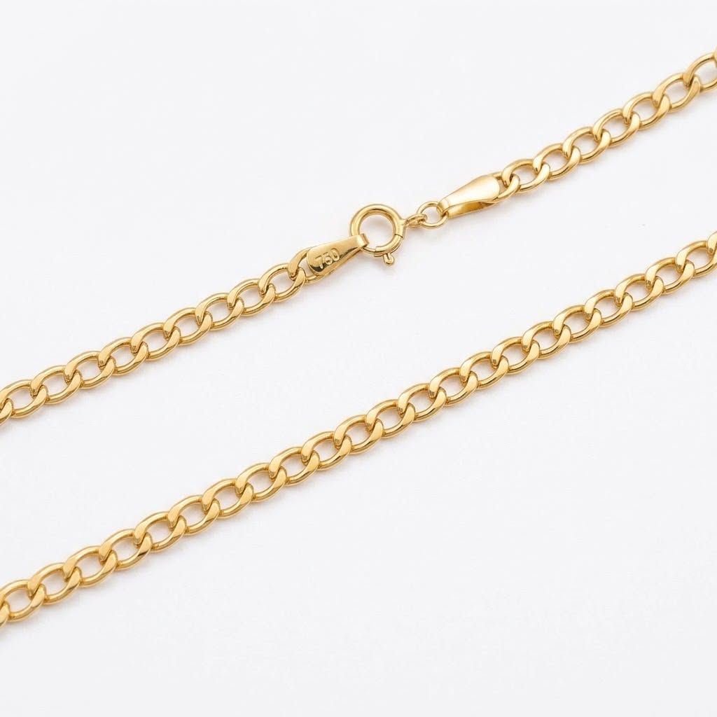 18k Gold Cuban Chain 5 - 18k Gold Chain - Embellish Gold Jewelry & Diamond