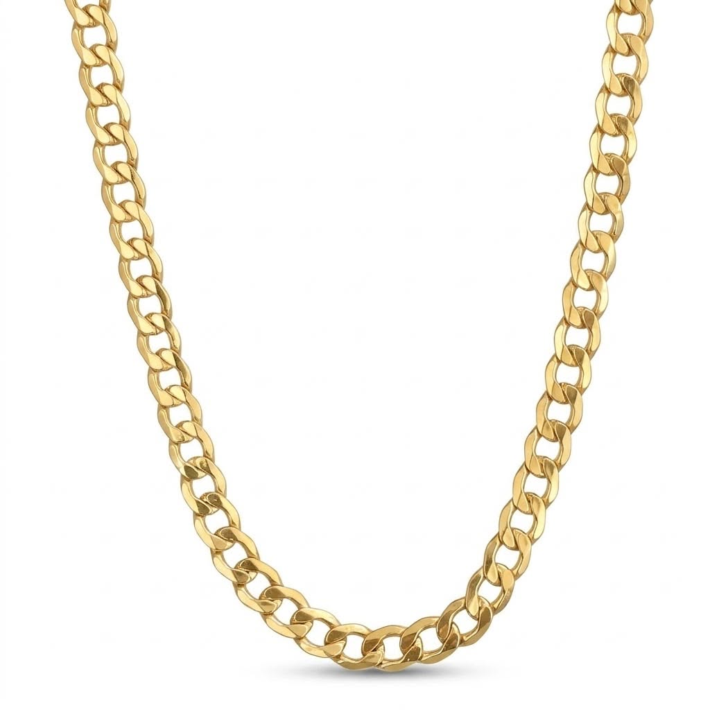 18k Gold Cuban Chain 6 - 18k Gold Chain - Embellish Gold Jewelry & Diamond
