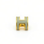 18k Gold H Pendant