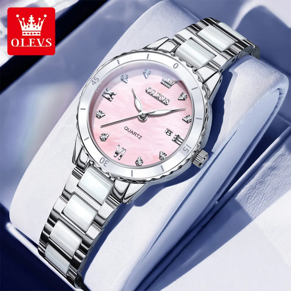 OLEVS 9985 Elegant Women Watch - Olevs - Embellish Gold Jewelry & Diamond