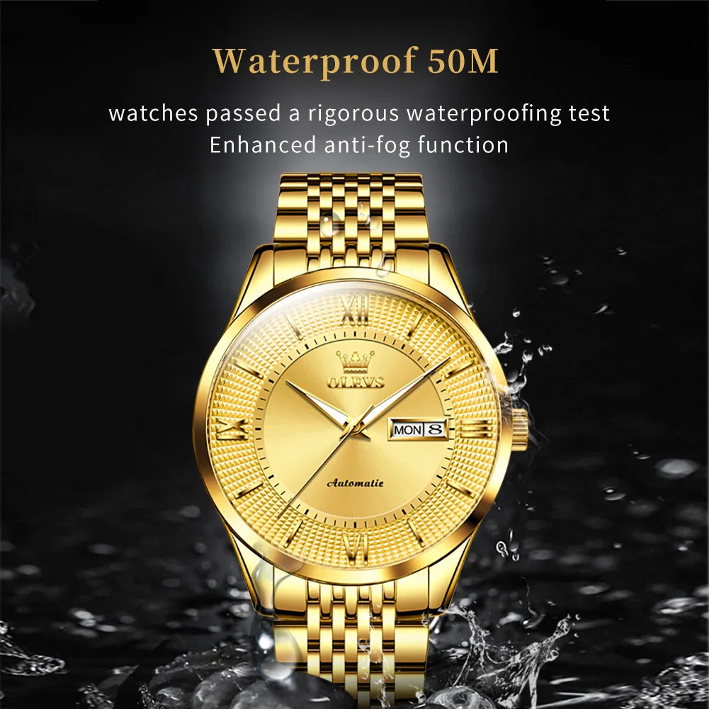 OLEVS 6657 Mens Watch - Olevs - Embellish Gold Jewelry & Diamond