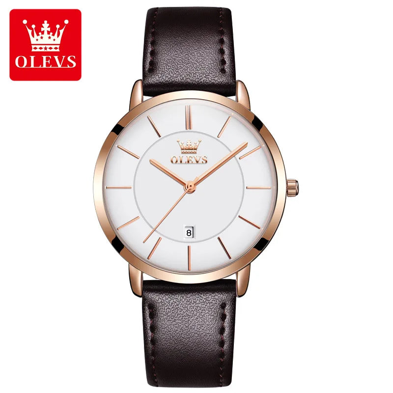 OLEVS Fashion Ultra Thin Womens Watches - Olevs - Embellish Gold Jewelry & Diamond