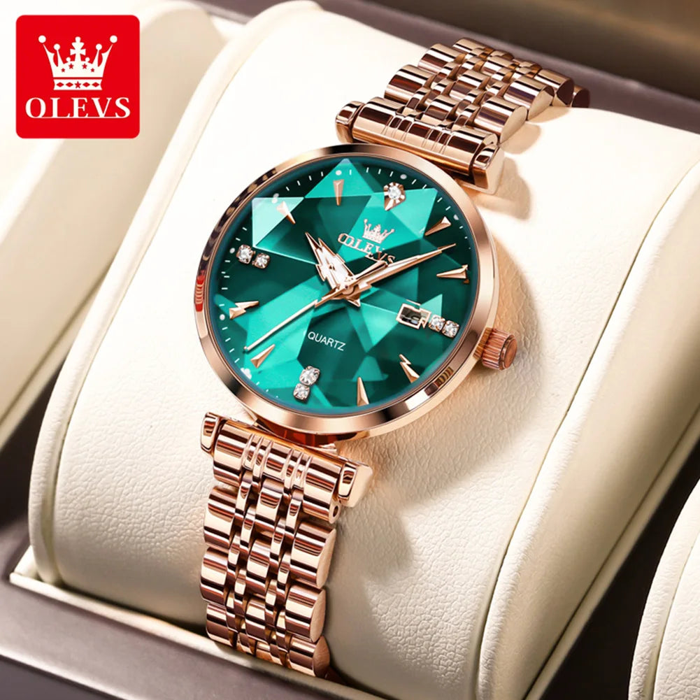 OLEVS brand watch fashion hot selling waterproof women's watch 5536 - Olevs - Embellish Gold Jewelry & Diamond
