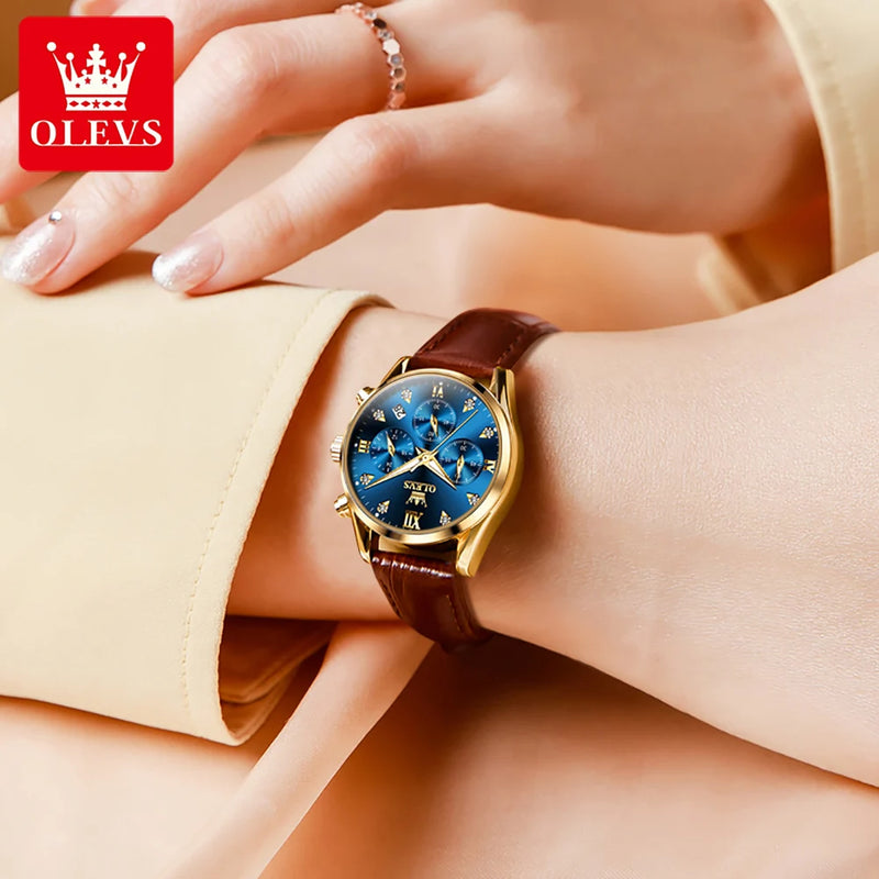 OLEVS 5523 Original Brand Women's Watches - Olevs - Embellish Gold Jewelry & Diamond