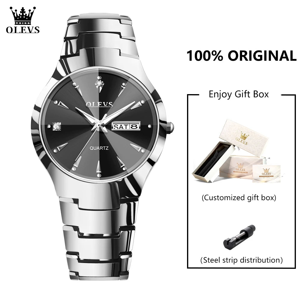 OLEVS 8697 Watches Man - Festive Collection - Embellish Gold Jewelry & Diamond