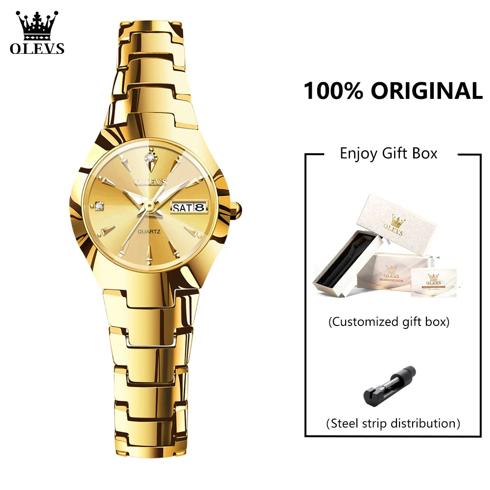 OLEVS 8697 Watches Man - Festive Collection - Embellish Gold Jewelry & Diamond