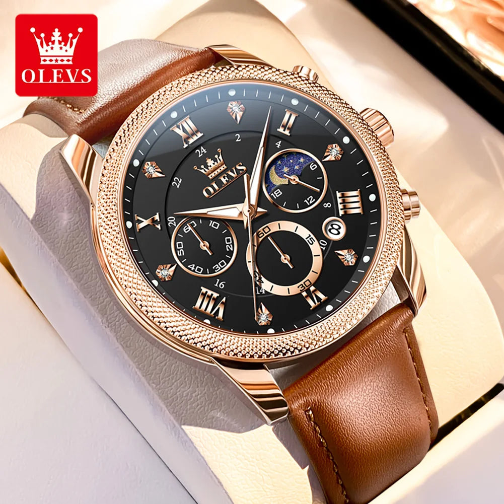 OLEVS Original Fashion Men's Watches - Olevs - Embellish Gold Jewelry & Diamond