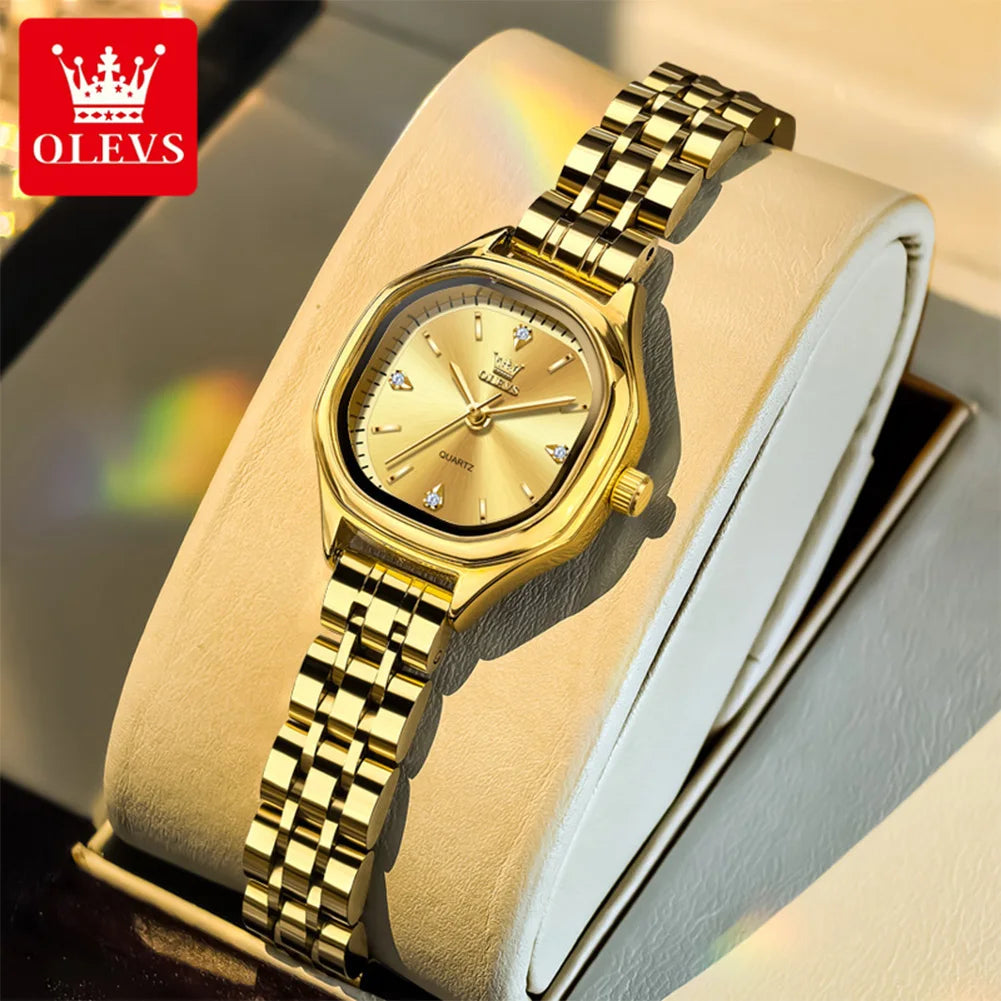 OLEVS 5888 Ladies Watches - Festive Collection - Embellish Gold Jewelry & Diamond