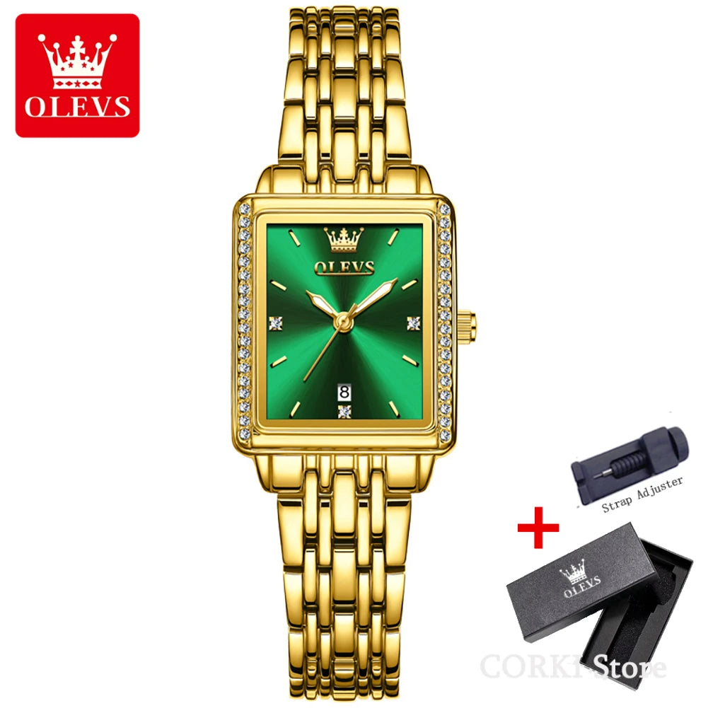 OLEVS 9995 Elegant Quartz Ladies Womens - Olevs - Embellish Gold Jewelry & Diamond