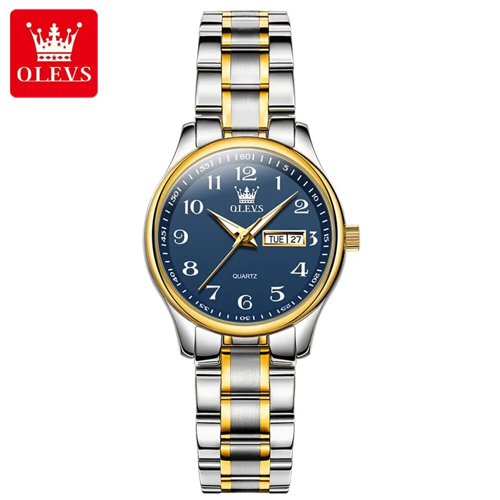 OLEVS Luxury Quartz Watch for Women - Olevs - Embellish Gold Jewelry & Diamond