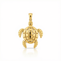 18k Gold Turquoise Pendant