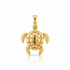 18k Gold Turquoise Pendant