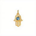 18k Gold Small Hamsa Eye Pendant