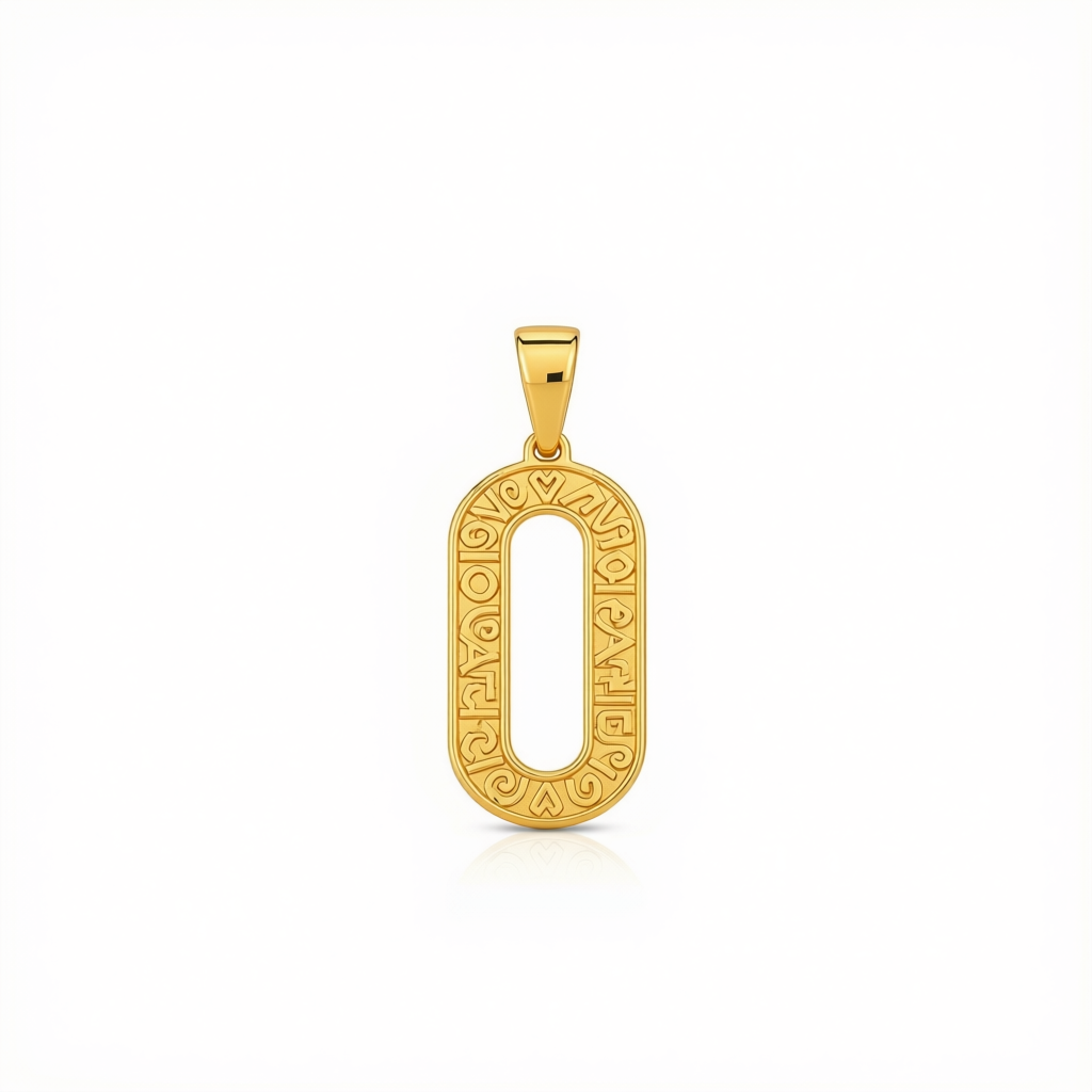 18k Clip Style Pendant