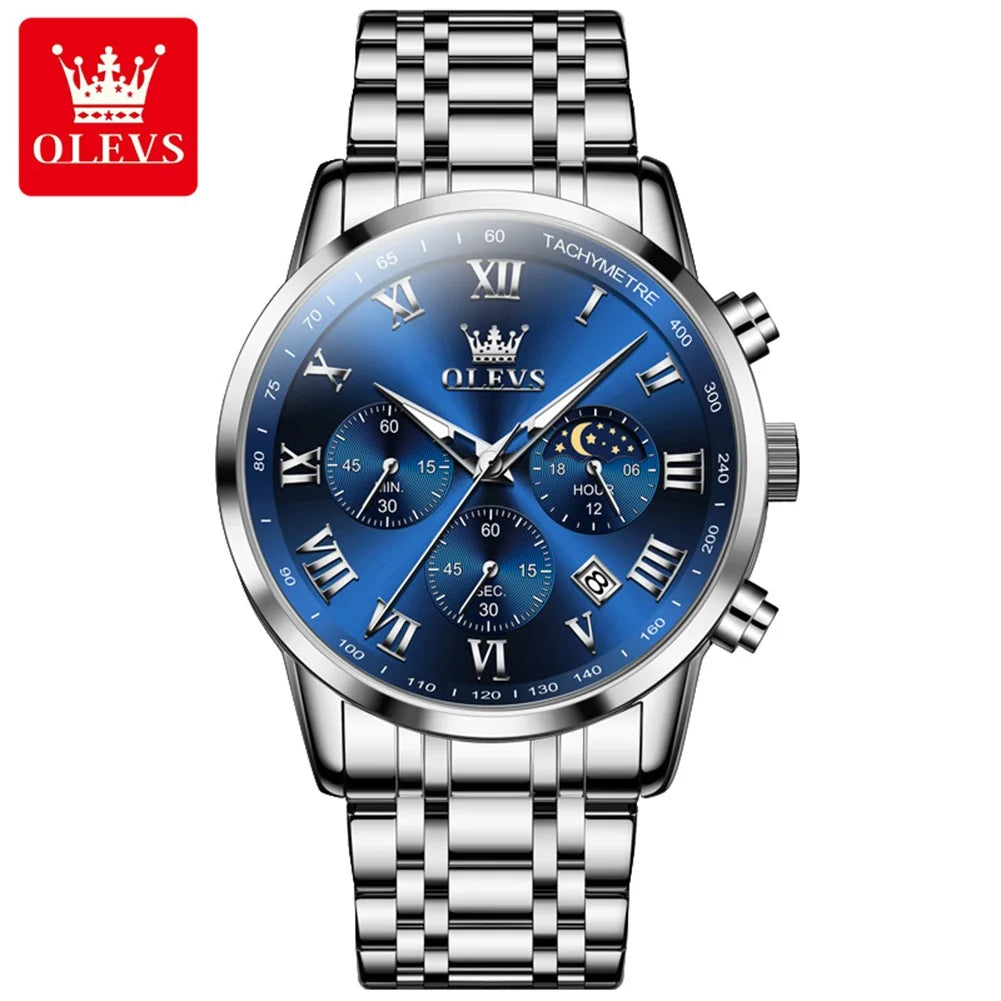 OLEVS Luxury Quartz Watch for Men - Olevs - Embellish Gold Jewelry & Diamond