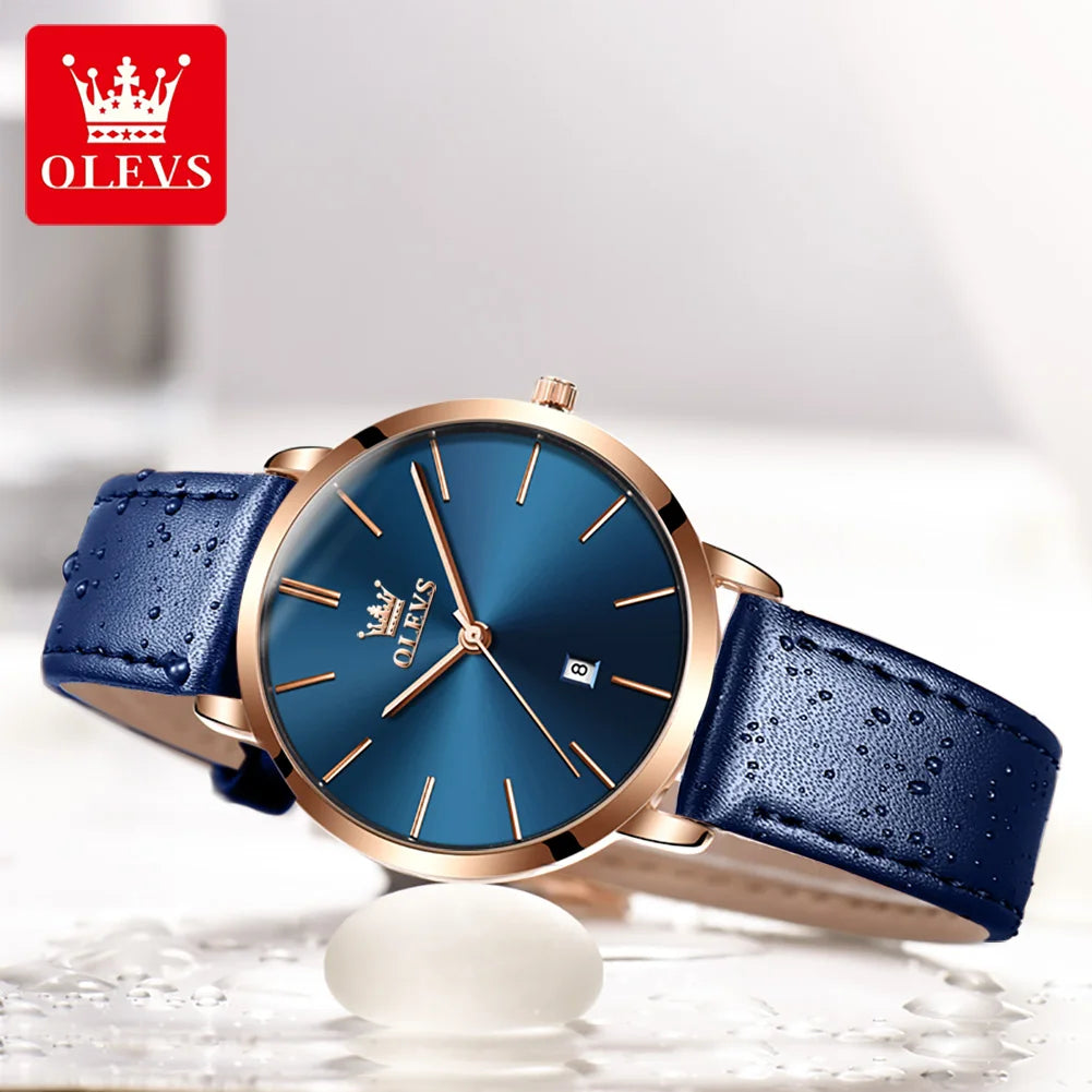OLEVS Fashion Ultra Thin Womens Watches - Olevs - Embellish Gold Jewelry & Diamond