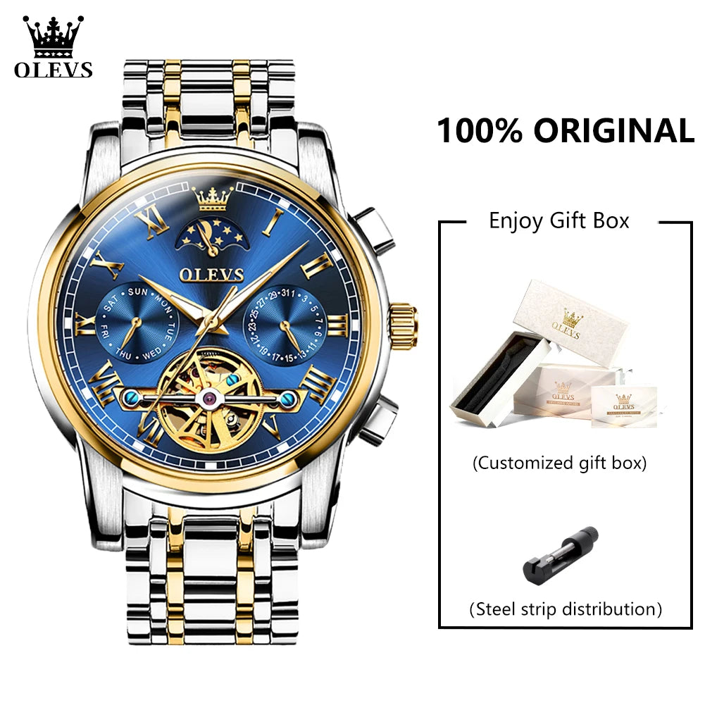 OLEVS 6617 Men's Classic Mechanical Watch - Olevs - Embellish Gold Jewelry & Diamond