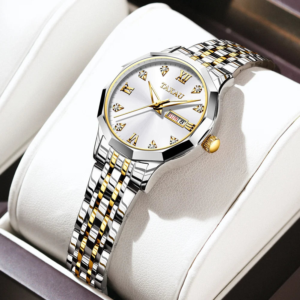 OLEVS Fashion Golden Watch for Women - Olevs - Embellish Gold Jewelry & Diamond