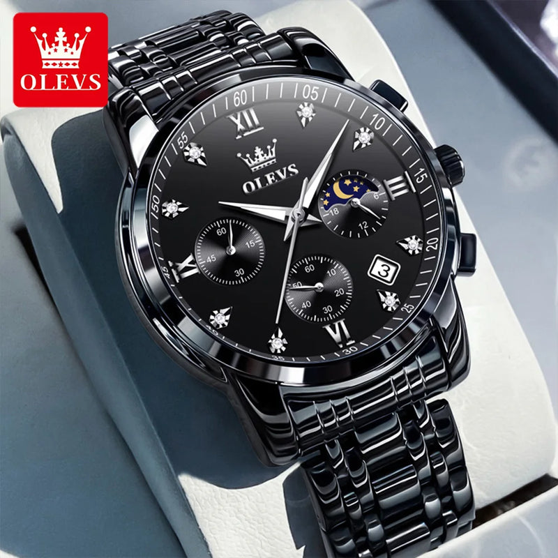 OLEVS 2858 Quartz Watch for Men - Olevs - Embellish Gold Jewelry & Diamond