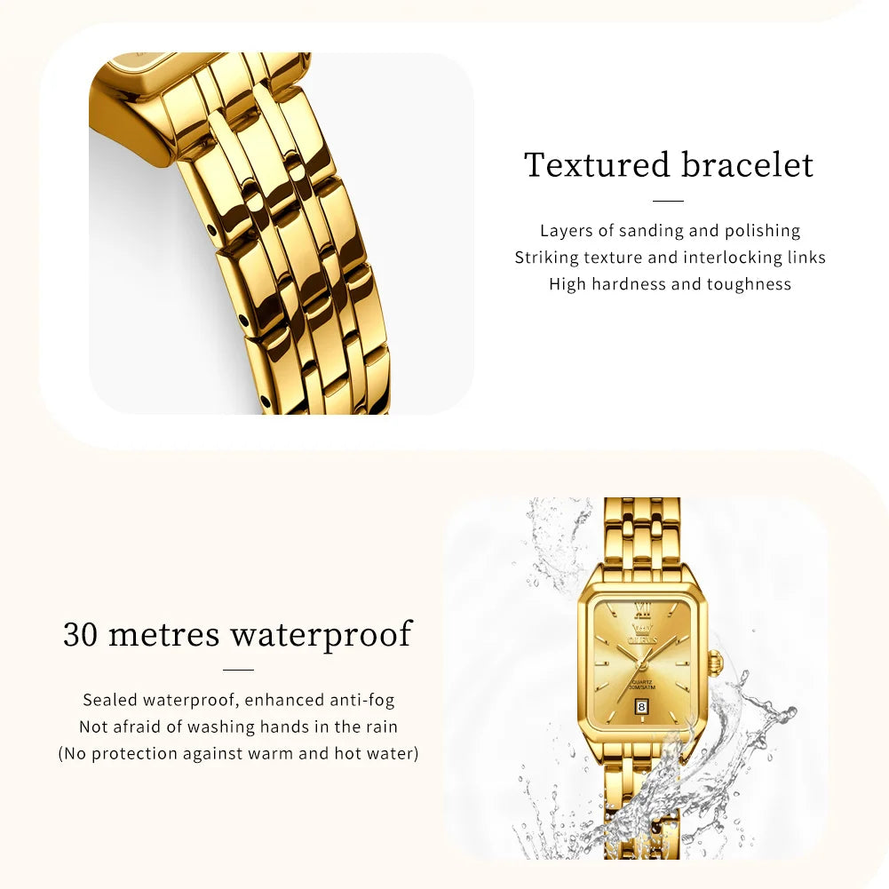 OLEVS Luxury Top Brand Women's Watches - Olevs - Embellish Gold Jewelry & Diamond