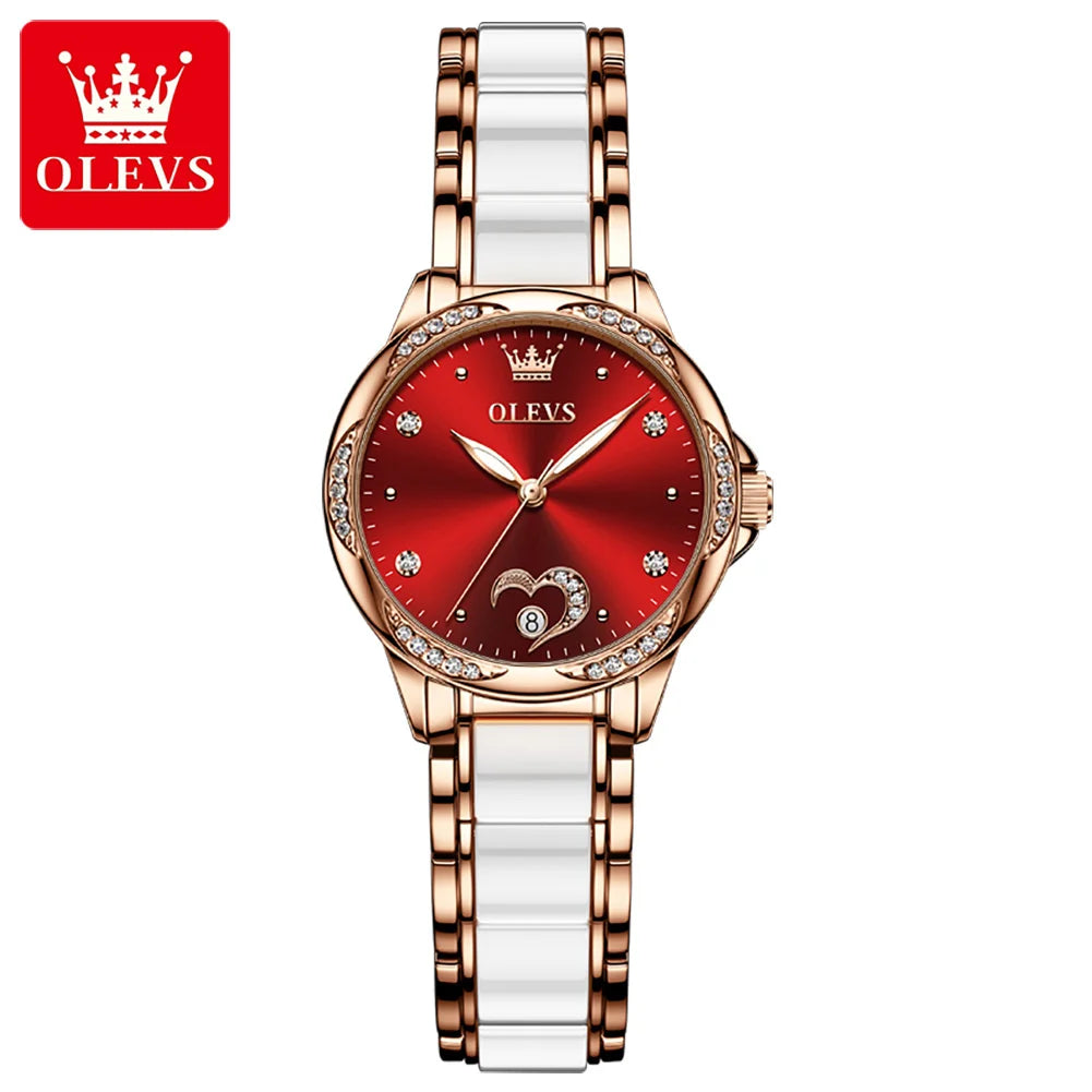 OLEVS Elegant Fashion Women's Watches - Festive Collection - Embellish Gold Jewelry & Diamond